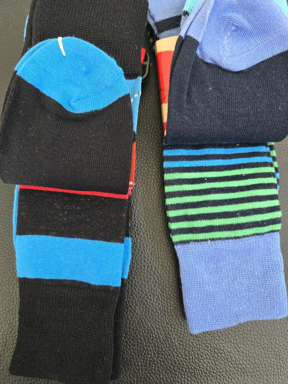 English Laundry Men’s Dress Socks - Blue, Red, Black & Aqua